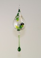 Lichtmühle Tropfen, Ø 6 cm, Orchidee, apfelgrün satiniert