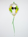 Lichtmühle Ballonform, Motiv Lilly, grün