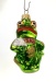 Frosch mit Schleife grün
