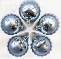 Eisblau Silber W&uuml;rfelmuster