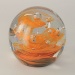Traum-Glas-Kugel , orangefarbener Wirbel