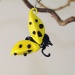 Marienkäfer zum Hängen , gelb